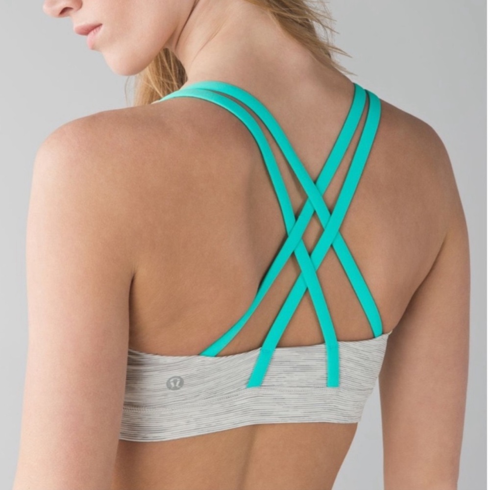 Lululemon Wee Are From Space Nimbus Battleship Bail Breeze Energy Bra - Picture 3 of 5